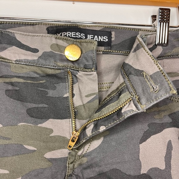 Express Jeans Camo Jeans Dark Wash Ankle Legging Stella Low Rise Women’s Sz 10 - Picture 4 of 8